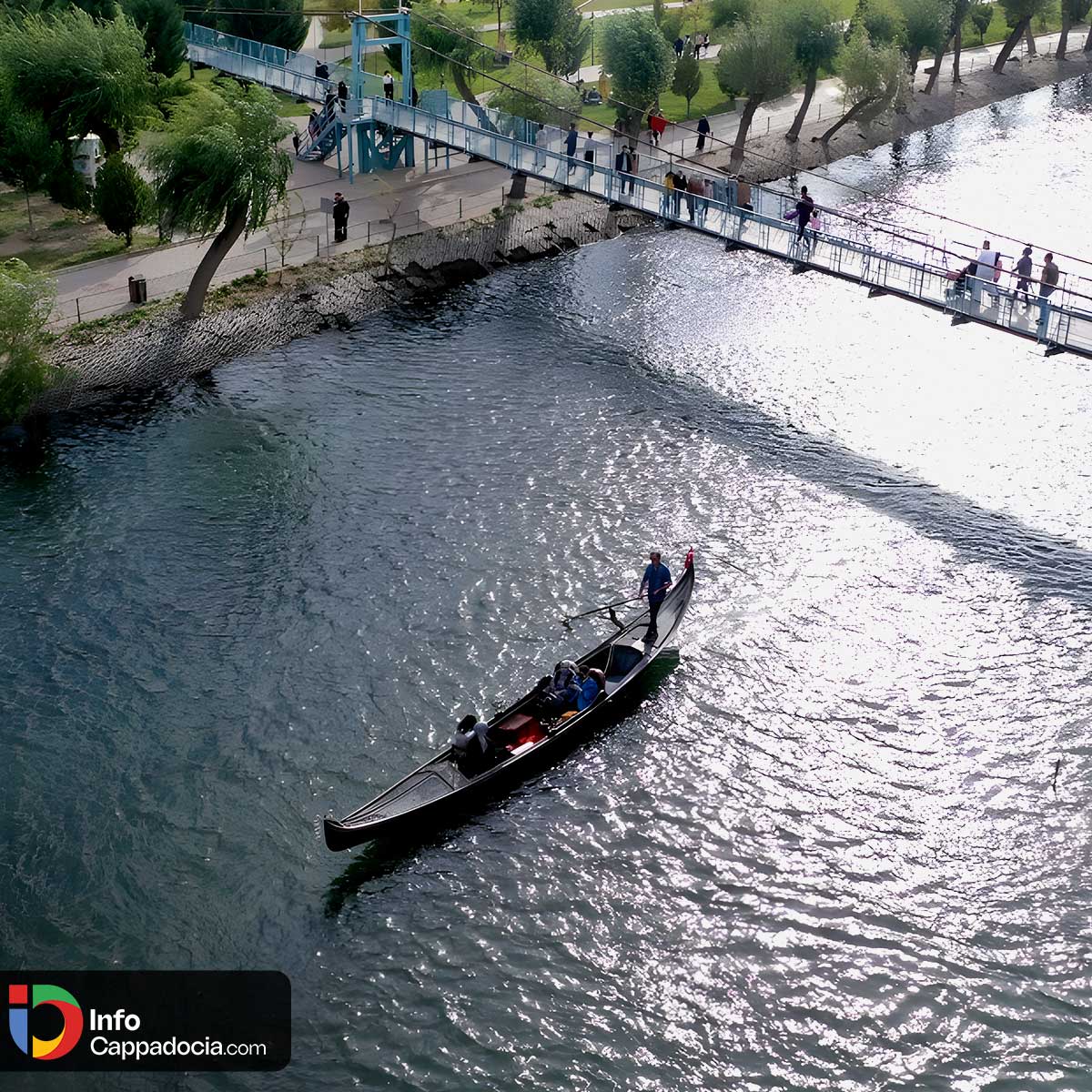 Swinging Bridge of Avanos over the Red River in Cappadocia