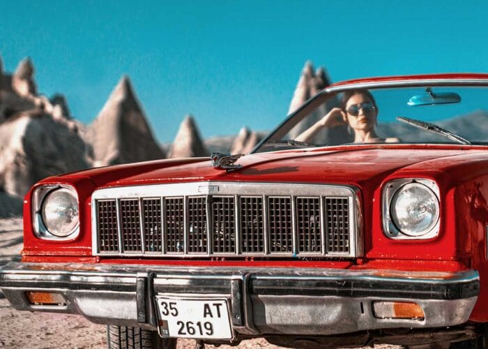 Cappadocia vintage car photoshoot