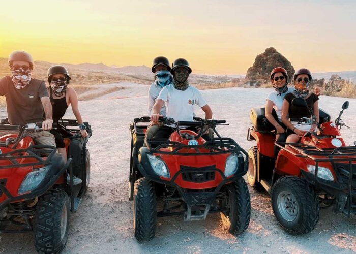 Couple Riding ATV in Love Valley Cappadocia