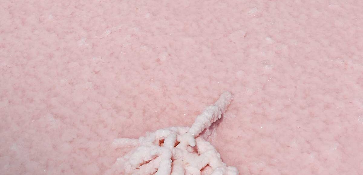 salt crystals in salt lake cappadocia