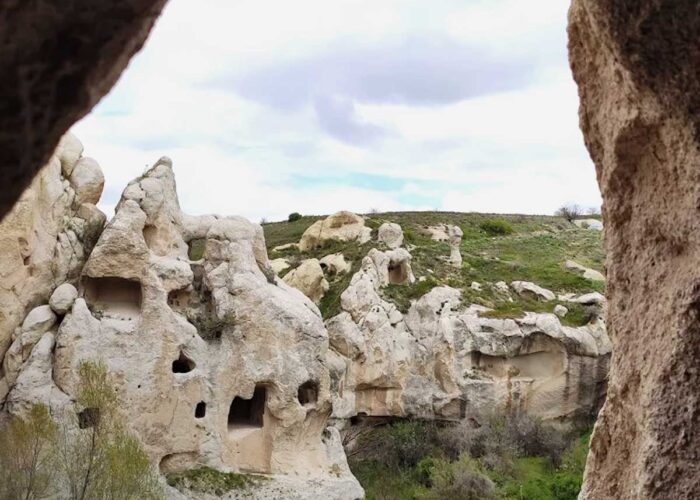 Byzantine cave churches in Gomeda Valley Cappadocia